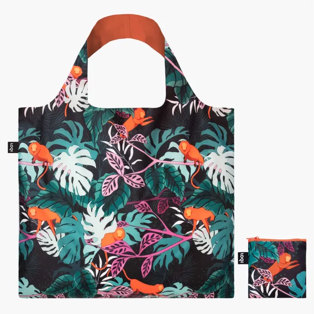 LOQI Glitter Power Mata Monkey handlenett resirkulert