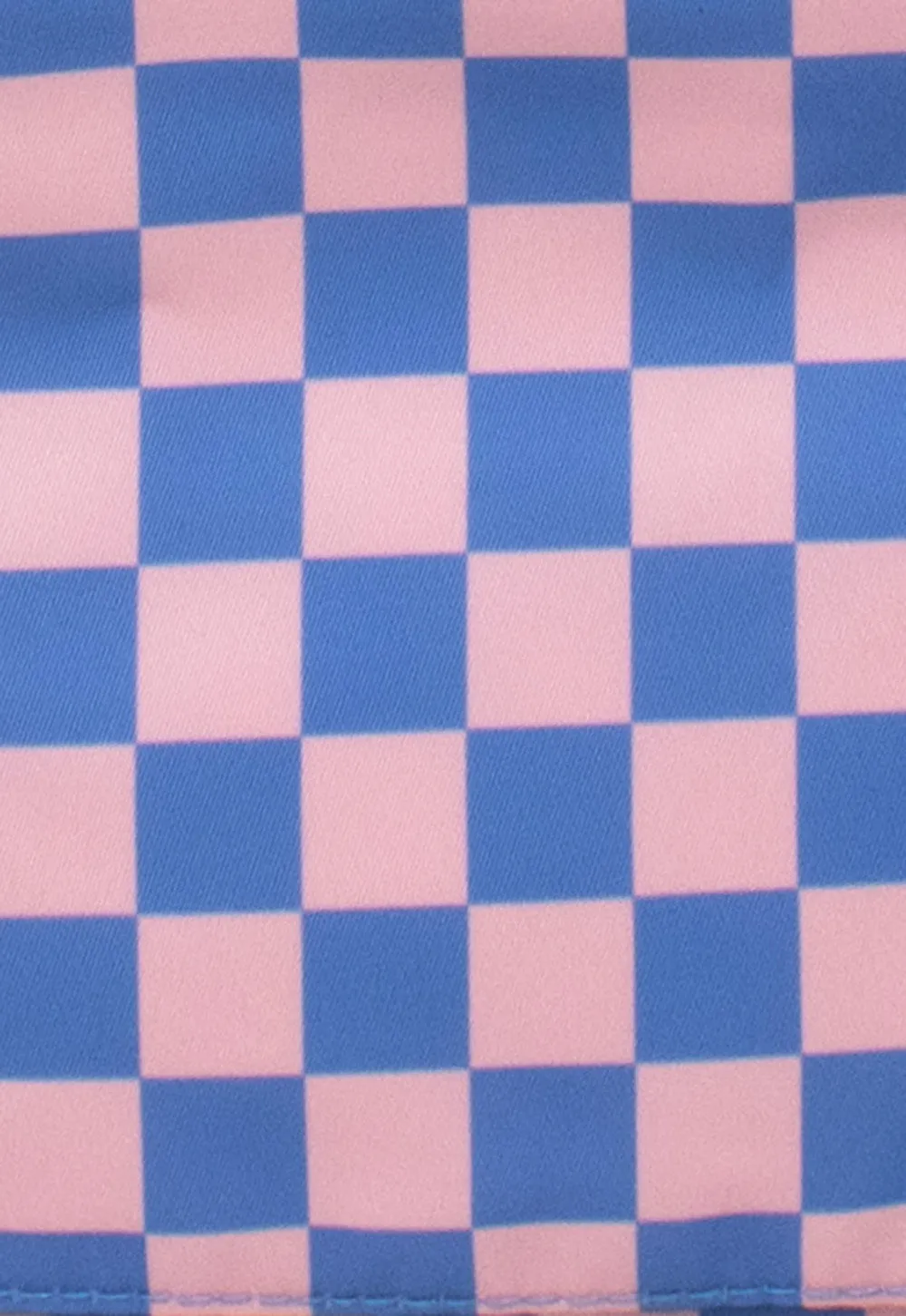 Kind Bag Weekender Checkerboard Blue Pink weekendbag resirkulert