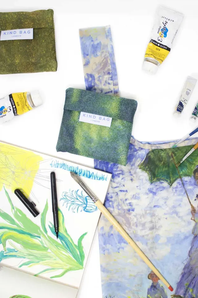 Kind Bag Art Addicts handlenett 3-pakning medium kunst
