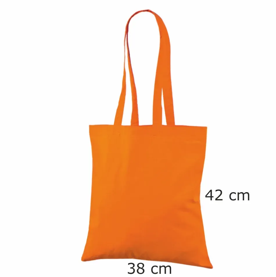 Handlenett CotOrange handlenett oransje 38x42 bomull