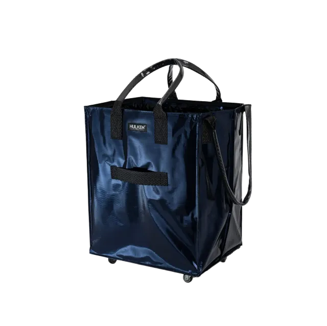 Hulken Midnight Blue toteveske mørkeblå på hjul