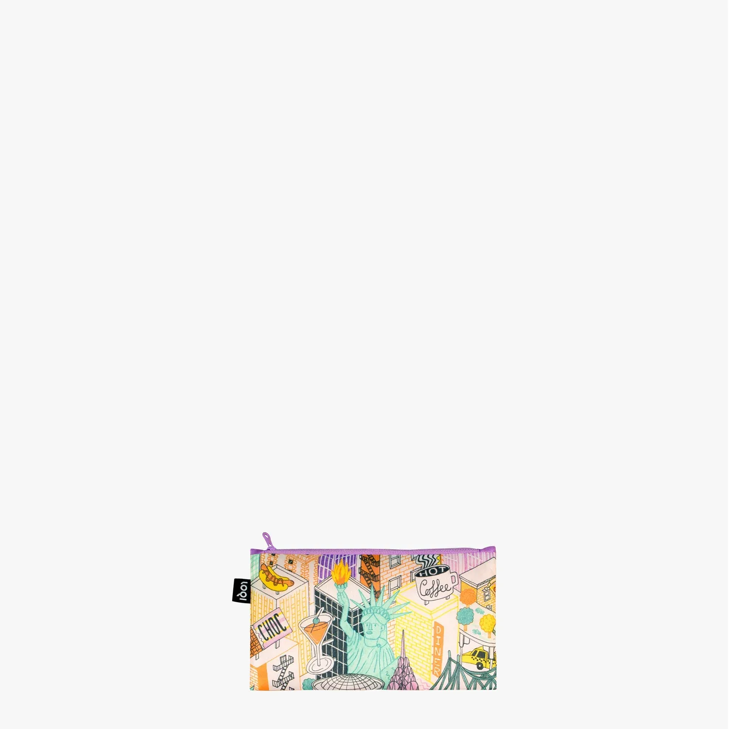 LOQI Jacqueline Colley New York glidelåsmapper 3-pk