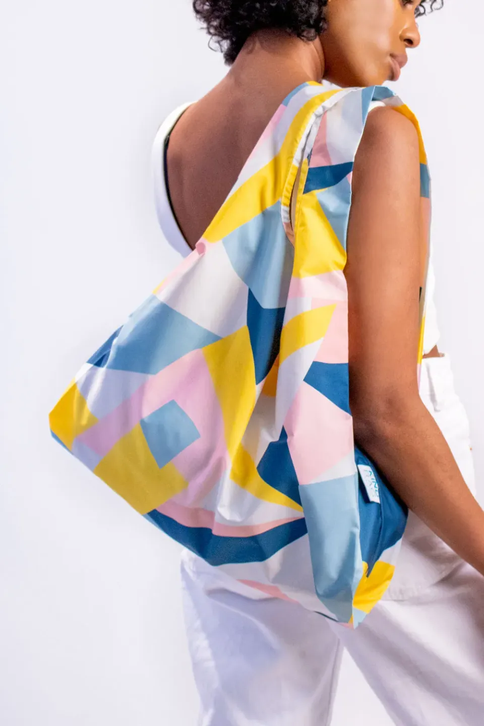Kind Bag Mosaic handlenett medium flerfarget