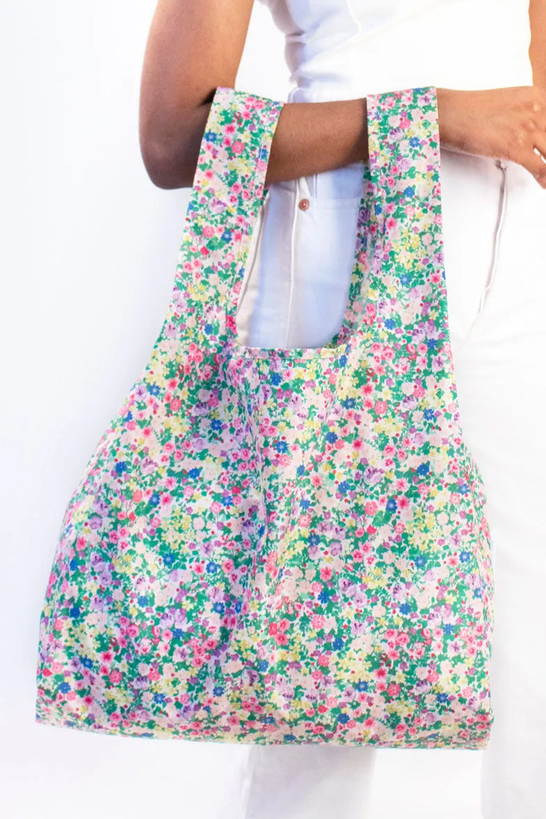 Kind Bag Meadow Flowers Medium handlenett blomstret