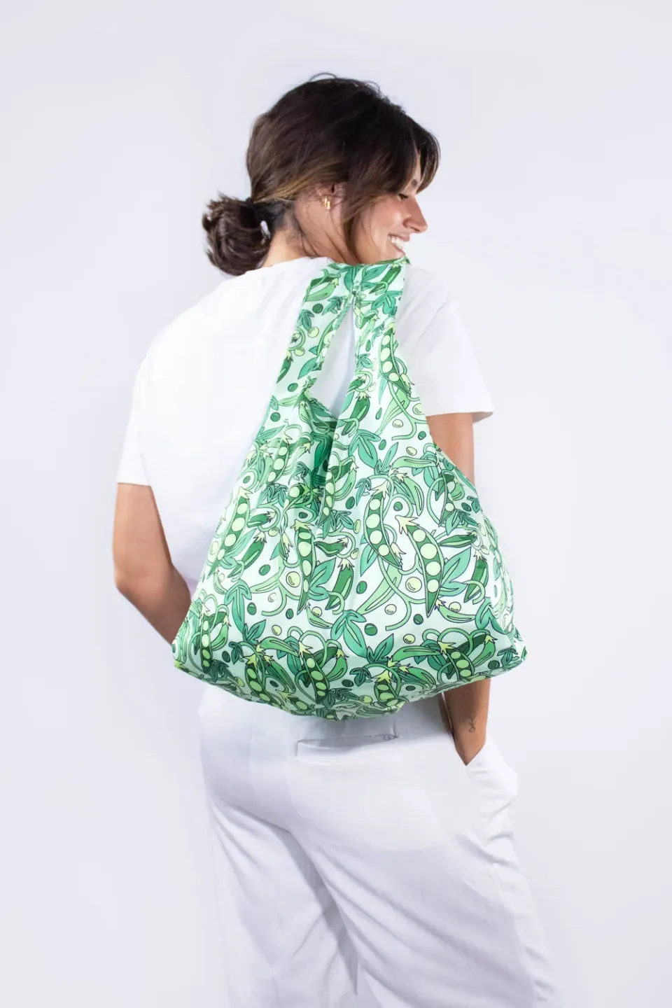Kind Bag Peas handlenett medium ertemønstret