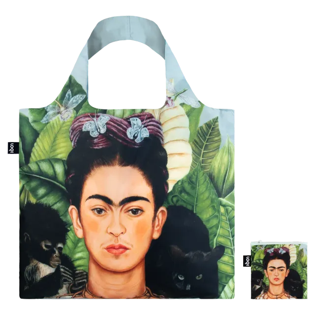 LOQI Frida Kahlo Self Portrait with Hummingbird handlenett