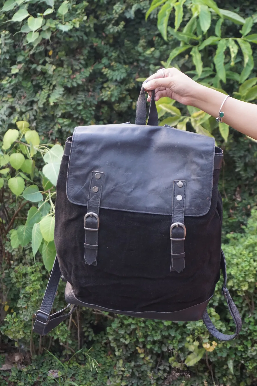 The Burlap People Custom Backpack ryggsekk svart