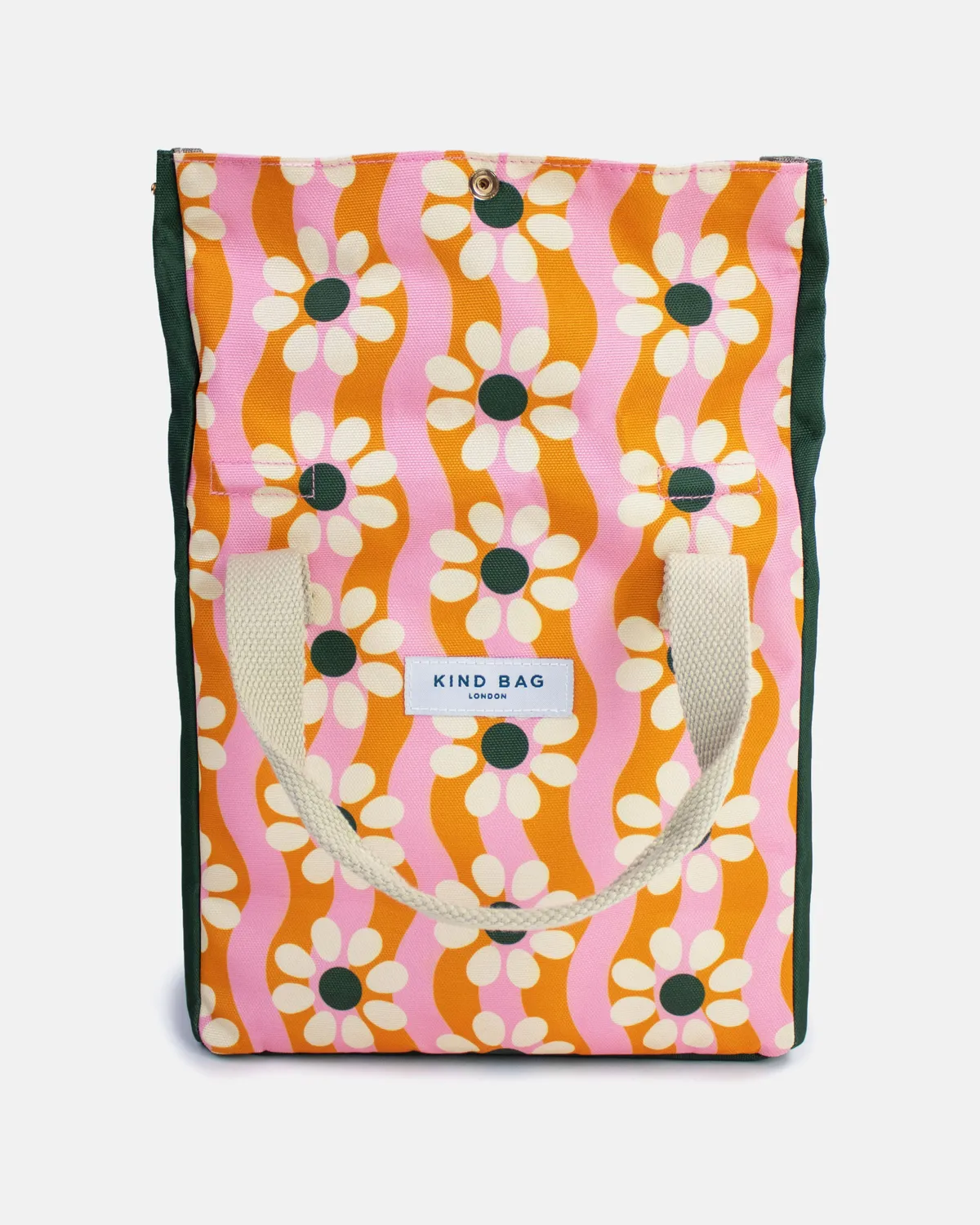 Kind Bag Lunch Bag lunsjpose Wavy Daisy vanntett
