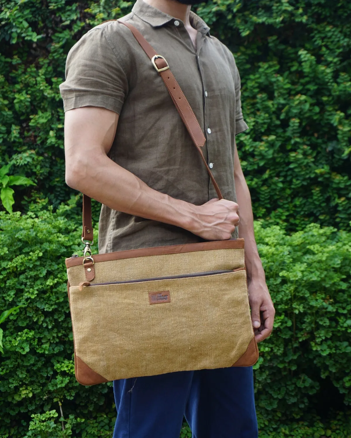 The Burlap People Laptop Sleeve pc-veske skinnfor