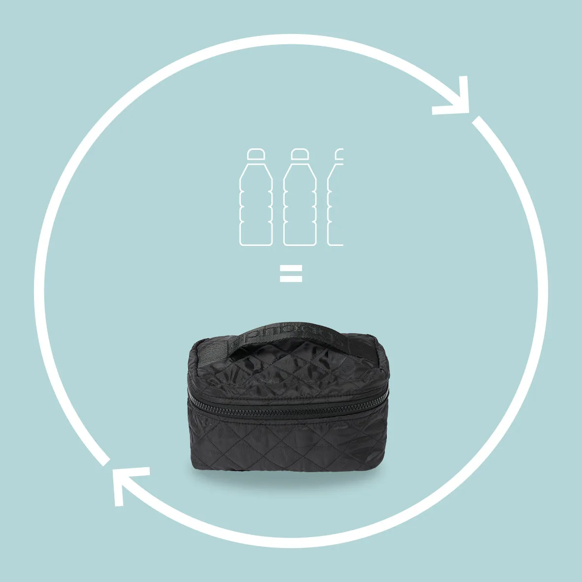 CPH Bags Baby oppbevaringsveske sort quiltet 24 cm