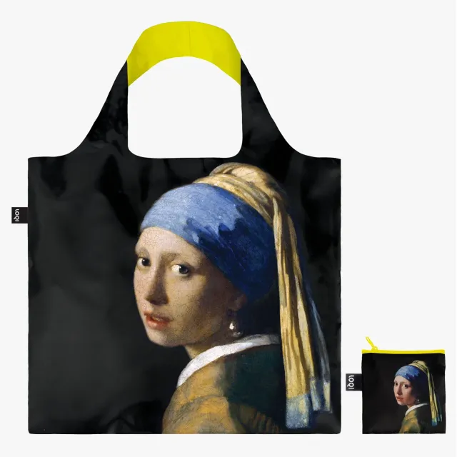 LOQI Johannes Vermeer Girl with a Pearl Earring handlenett neon