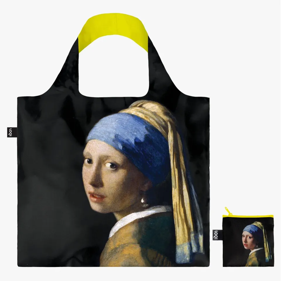 LOQI Johannes Vermeer Girl with a Pearl Earring handlenett neon