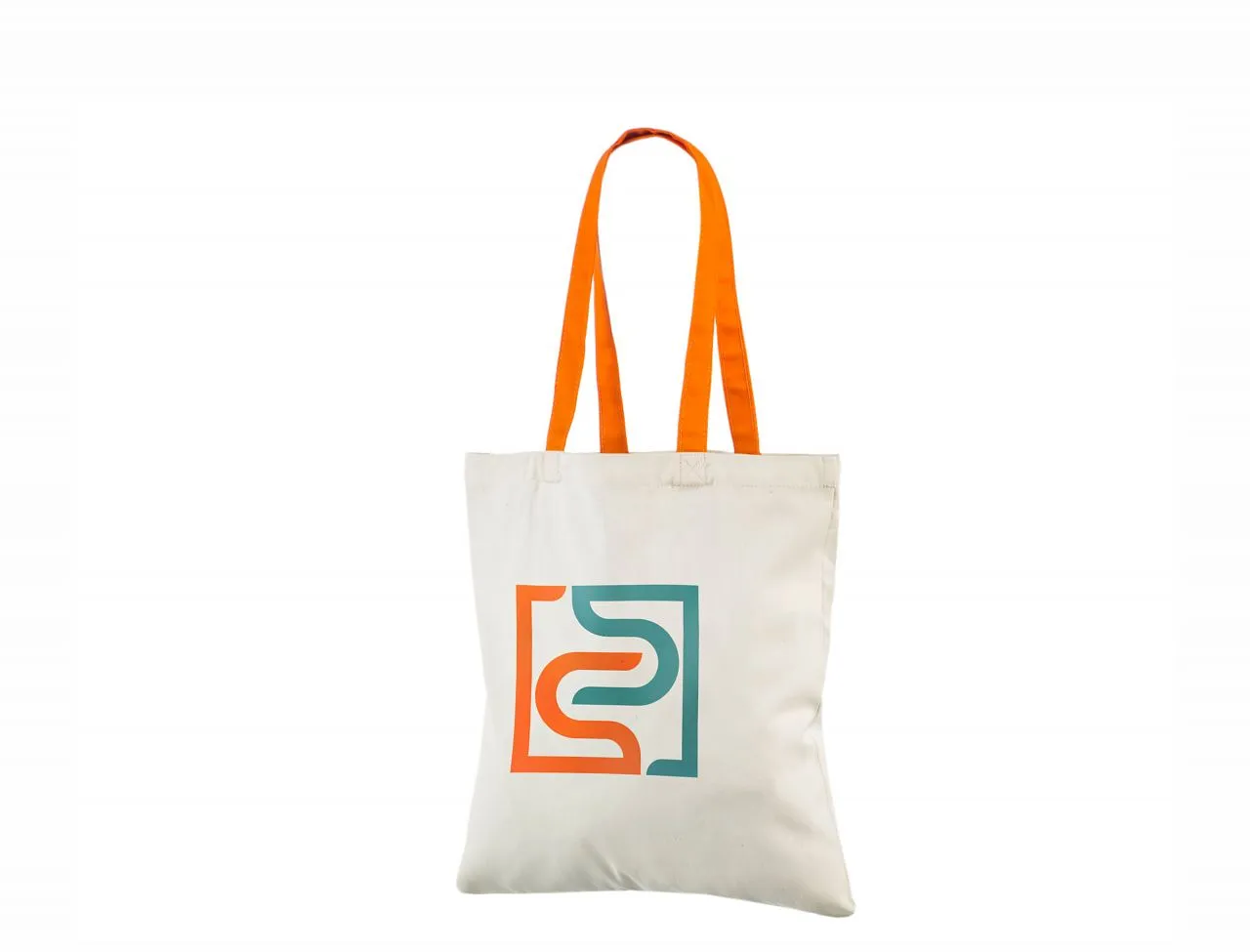Handlenett Orange Hand handlenett naturhvit oransje 240 g