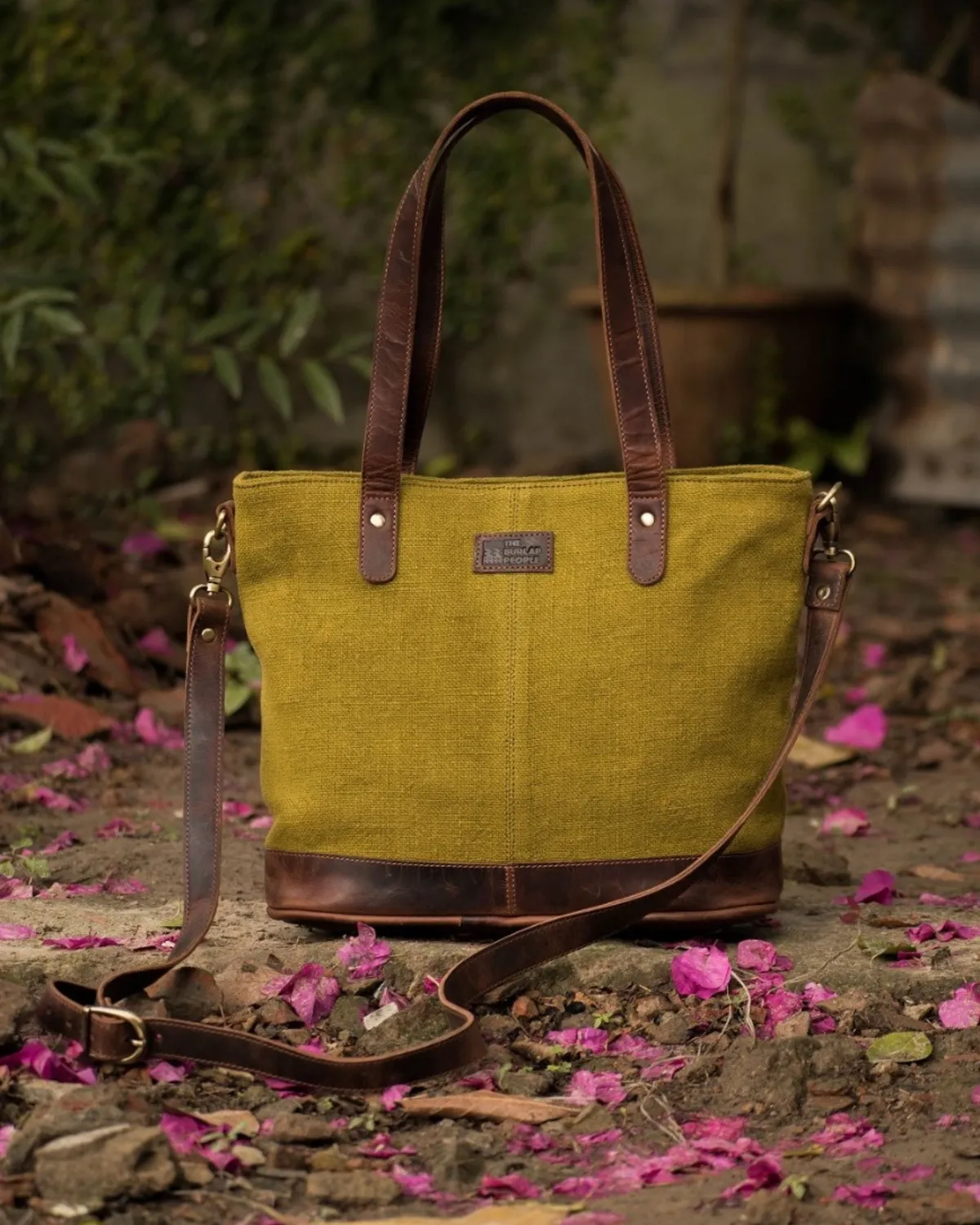 The Burlap People Lil Boss Lady håndveske liten