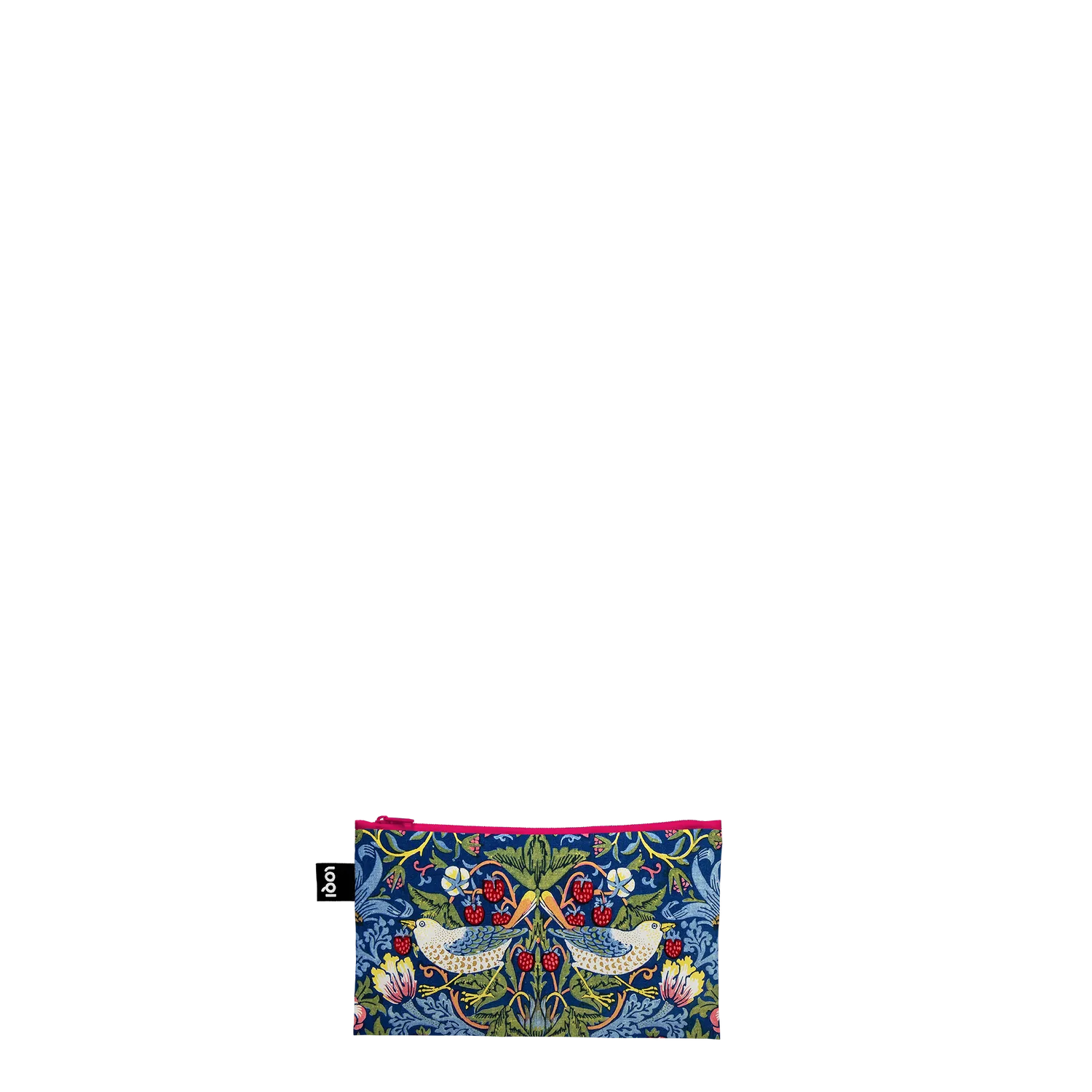 LOQI William Morris Wandle Orchard Strawberry Thief zip-poser