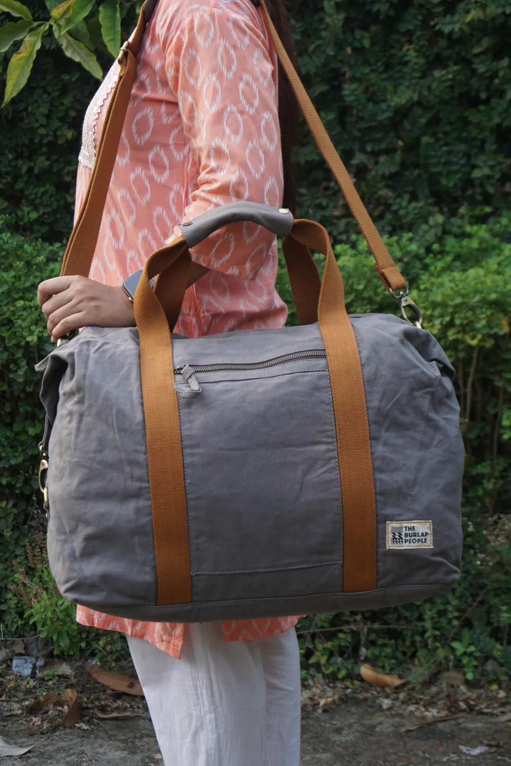 The Burlap People Weekender reisebag grå stor