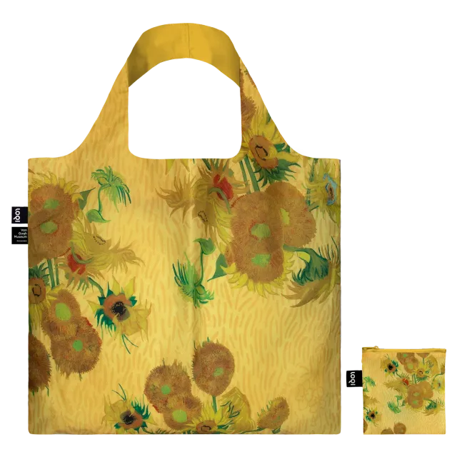 LOQI Van Gogh Museum Sunflowers handlenett resirkulert gult
