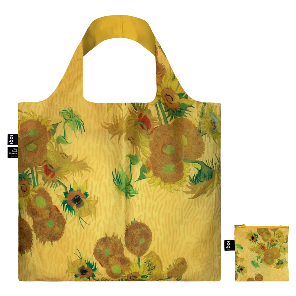 LOQI Van Gogh Museum Sunflowers handlenett resirkulert gult