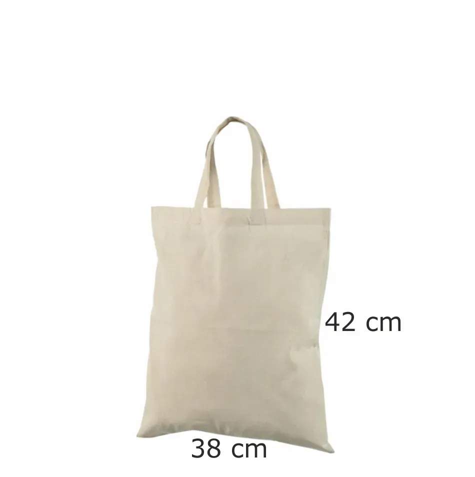 Handlenett Cotnat3842 Short handlenett naturhvitt 38x42 cm