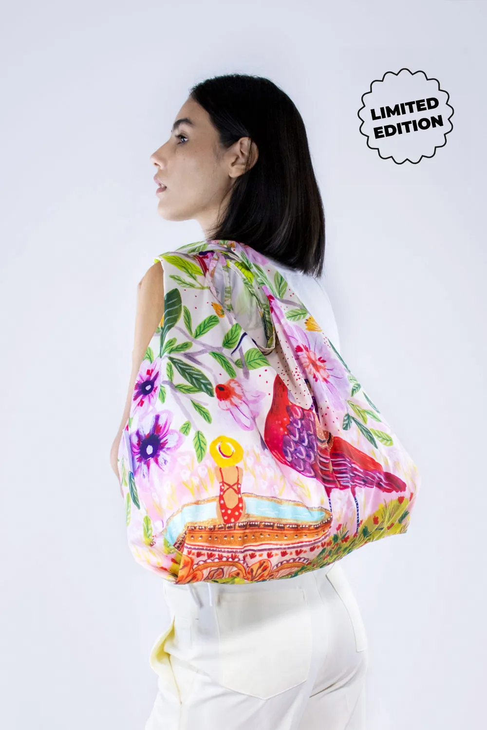 Kind Bag Roeqie Red Bird handlenett medium vanntett