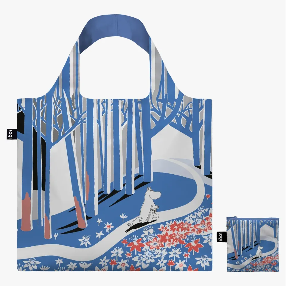 LOQI Moomin Blue Forest handlenett blått