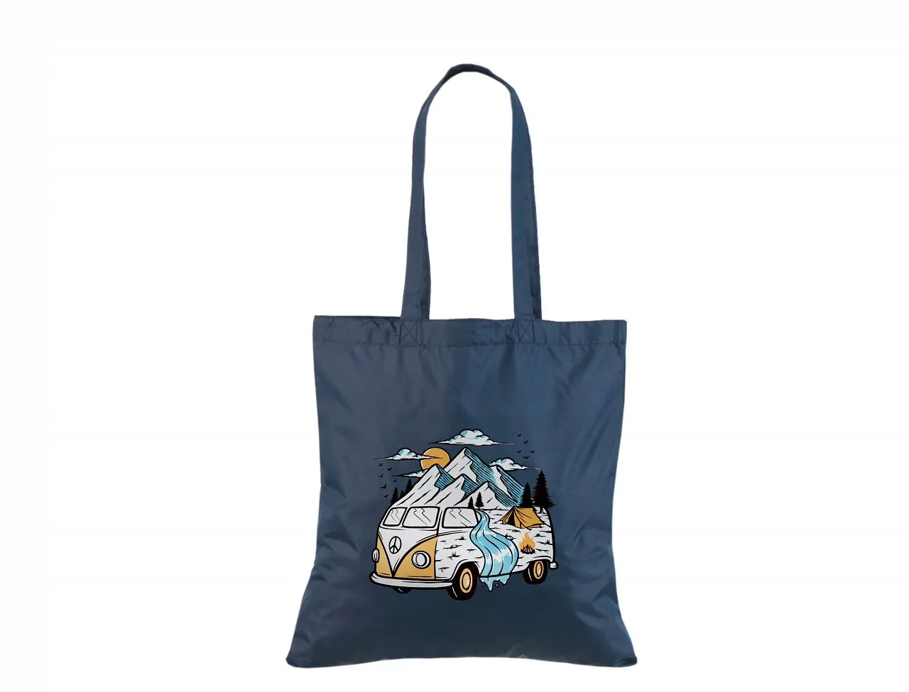 Handlenett NylNavy_uk handlenett blå 38×40 cm vannavstøtende
