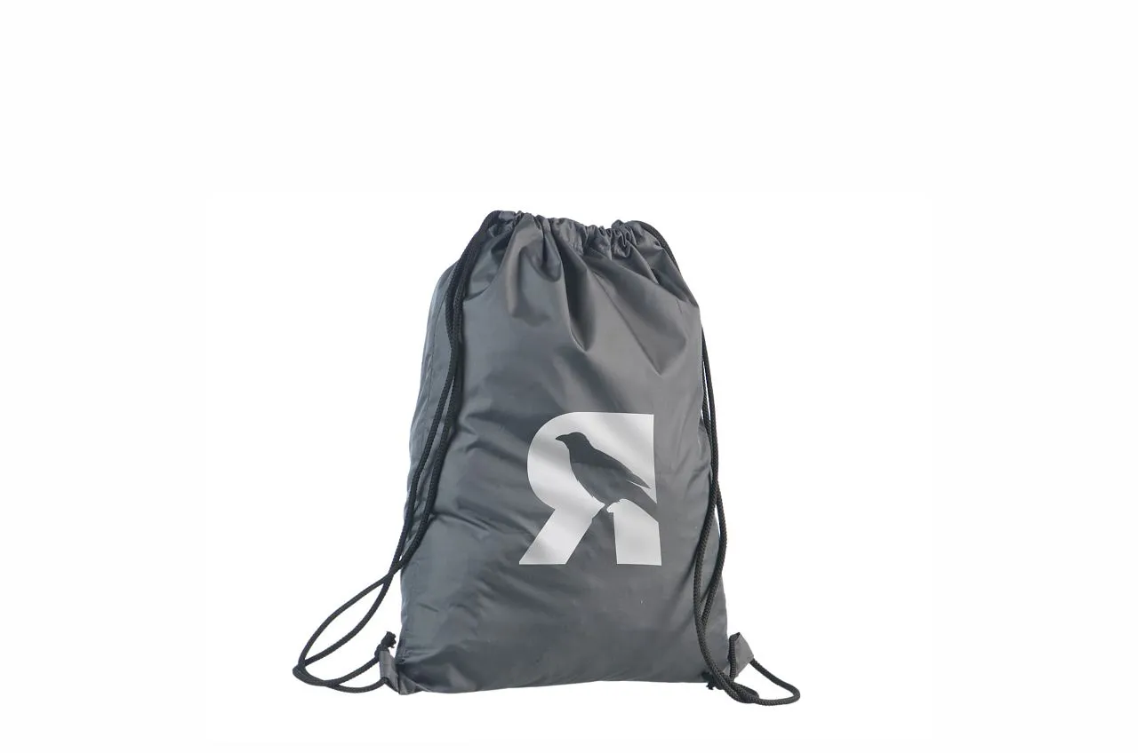 Handlenett NylGrey Draw ryggsekk grå nylon 35x45