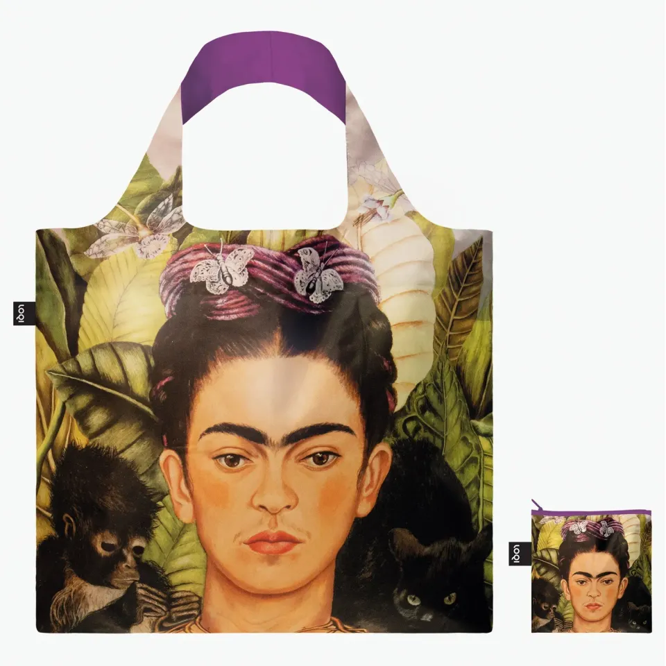 LOQI Frida Kahlo Self Portrait handlenett resirkulert