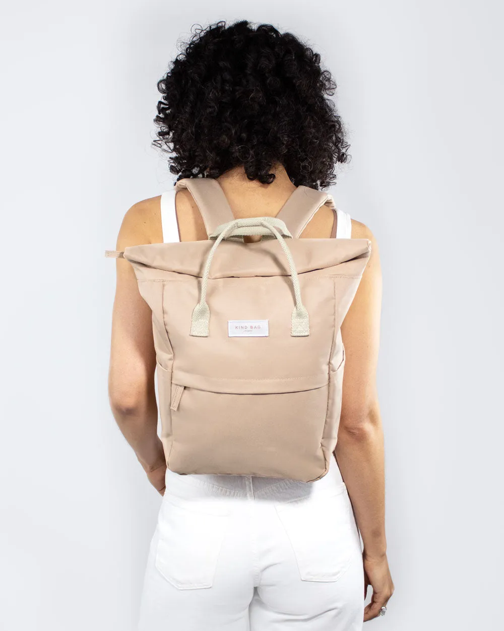 Kind Bag Hackney Medium ryggsekk beige vannavstøtende