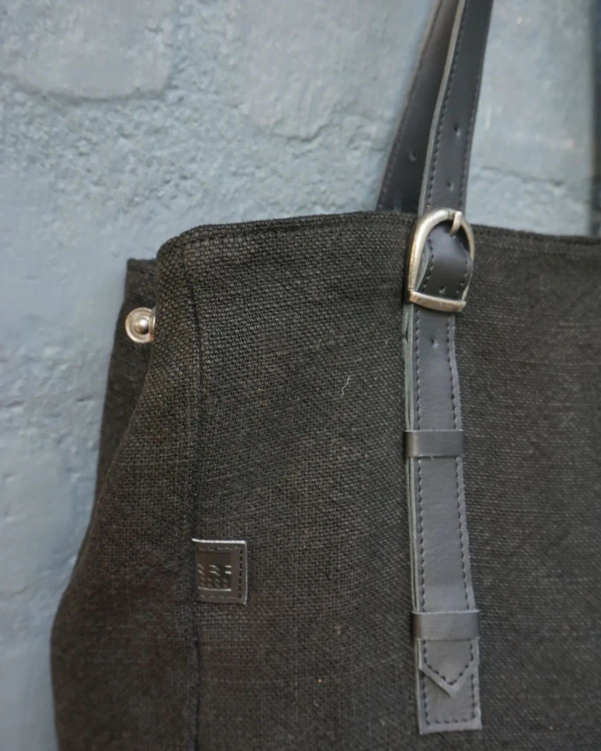 The Burlap People Bass Tote tote kraftig lerret