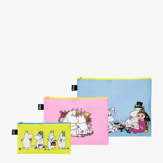 LOQI Moomin Together glidelåsmapper resirkulert