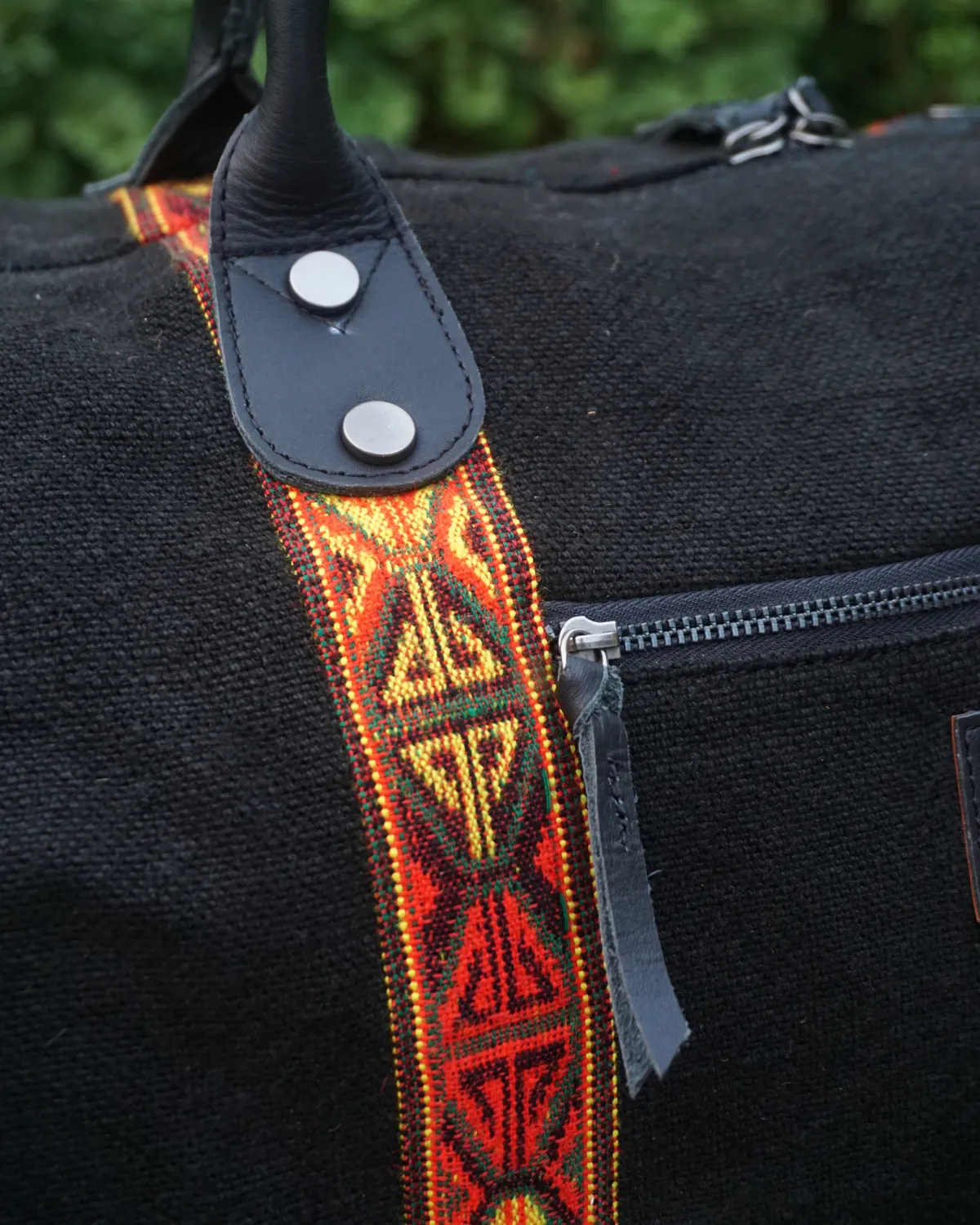 The Burlap People Parvati Duffel reisebag Black stor