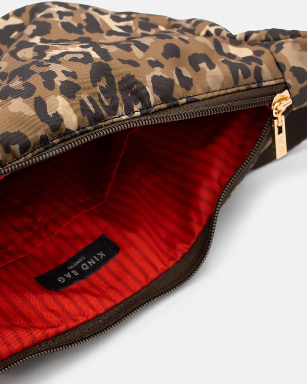 Kind Bag Crossbody veske leopard justerbar 5 kg