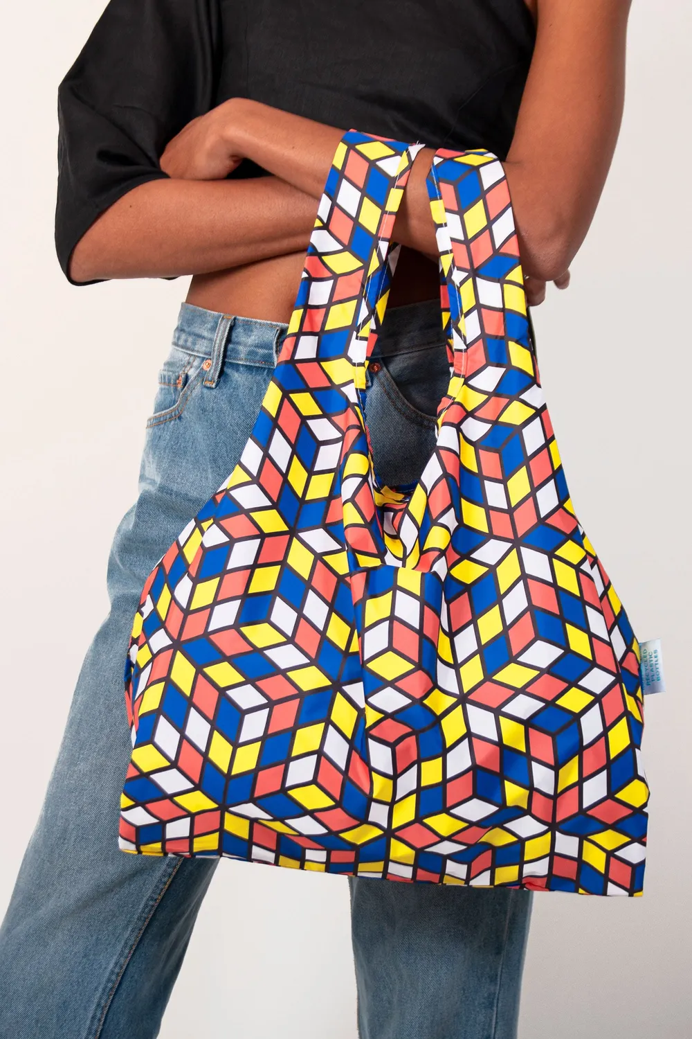 Kind Bag Cubes Medium handlenett flerfarget gjenbrukbar