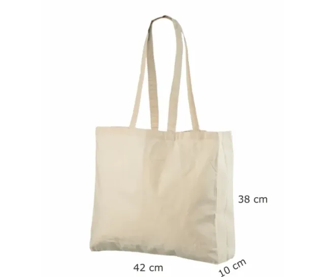 Handlenett Cotnat handlenett naturhvit 42x10x38 bomull