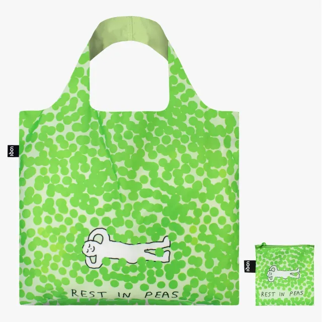 LOQI Constant Bagel Therapy Rest in Peas handlenett resirkulert