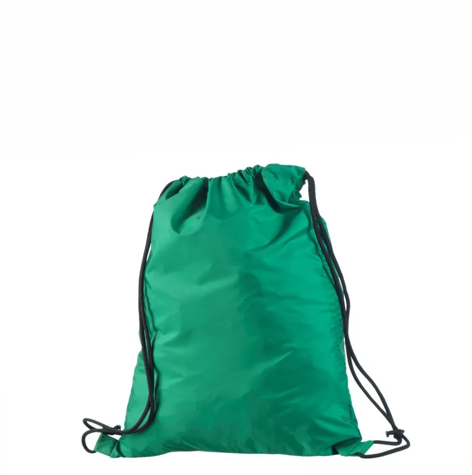 Handlenett Nylgreen grønn gympose nylon 35x45 snøring