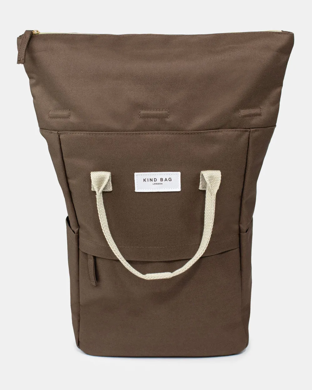 Kind Bag Hackney Medium ryggsekk Cocoa Brown 10L resirkulert
