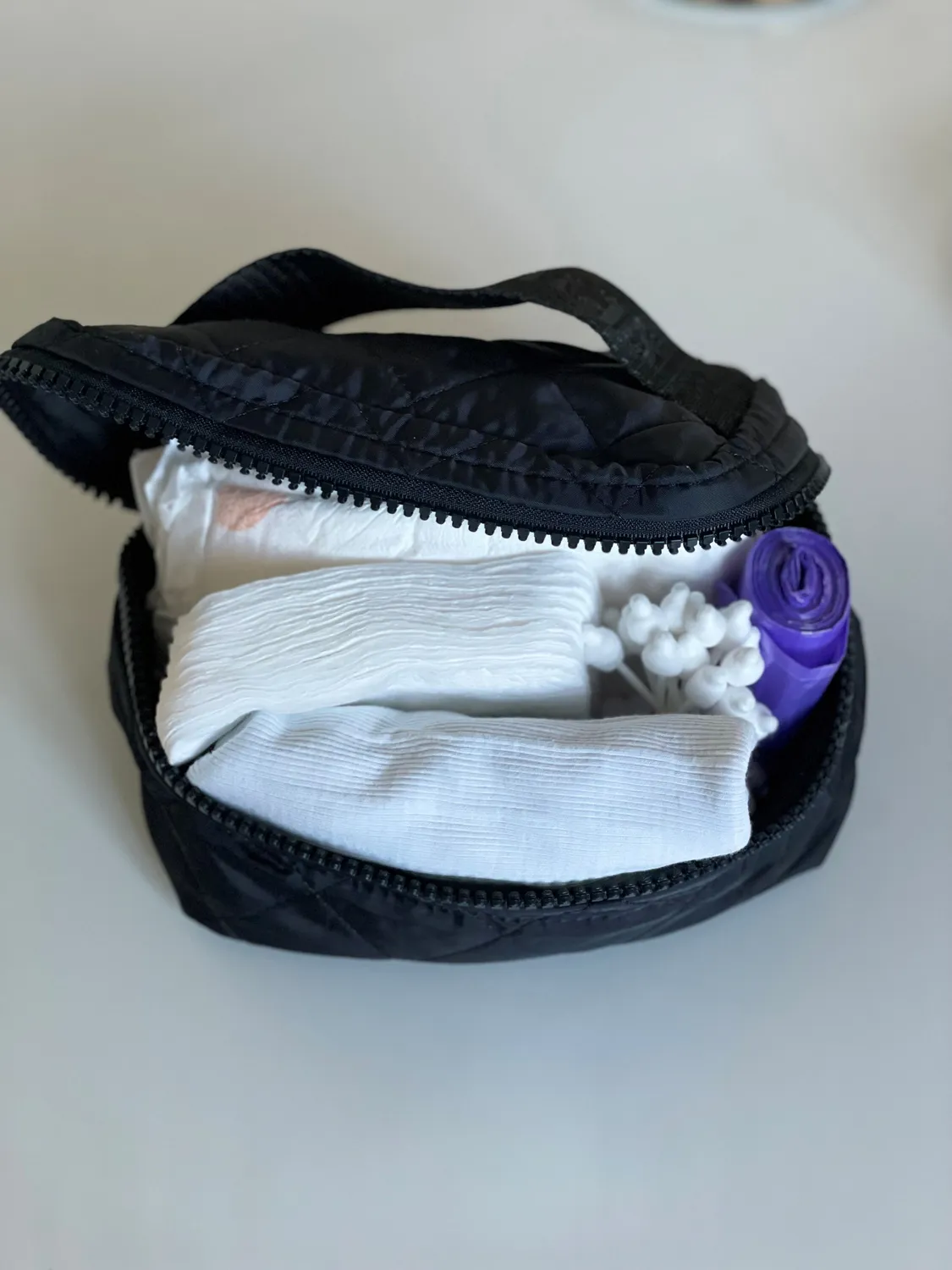 CPH Bags Baby Mini oppbevaringsveske sort quiltet