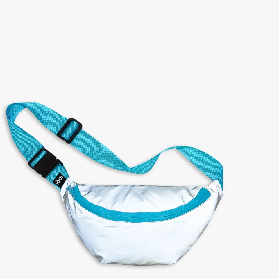 LOQI Reflective Neon Blue magebelte refleks