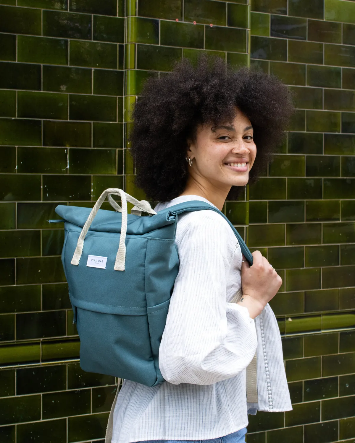 Kind Bag Hackney Medium sekk moss green resirkulert