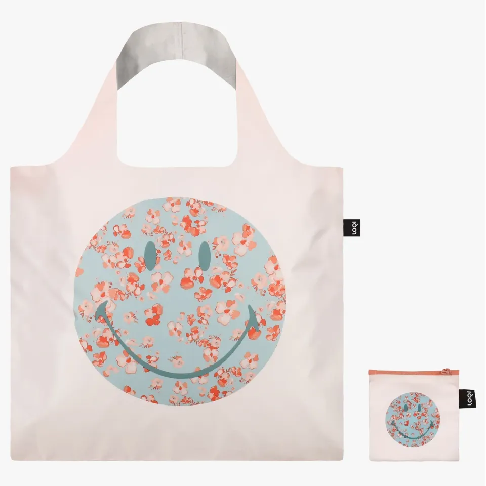 LOQI Smiley Blossom handlenett resirkulert