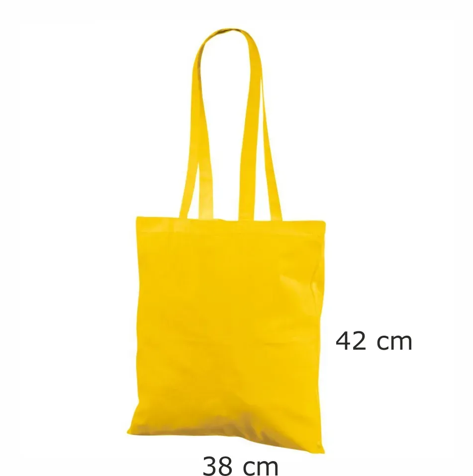 Handlenett CotYellow3842 handlenett gul 38x42 cm bomull