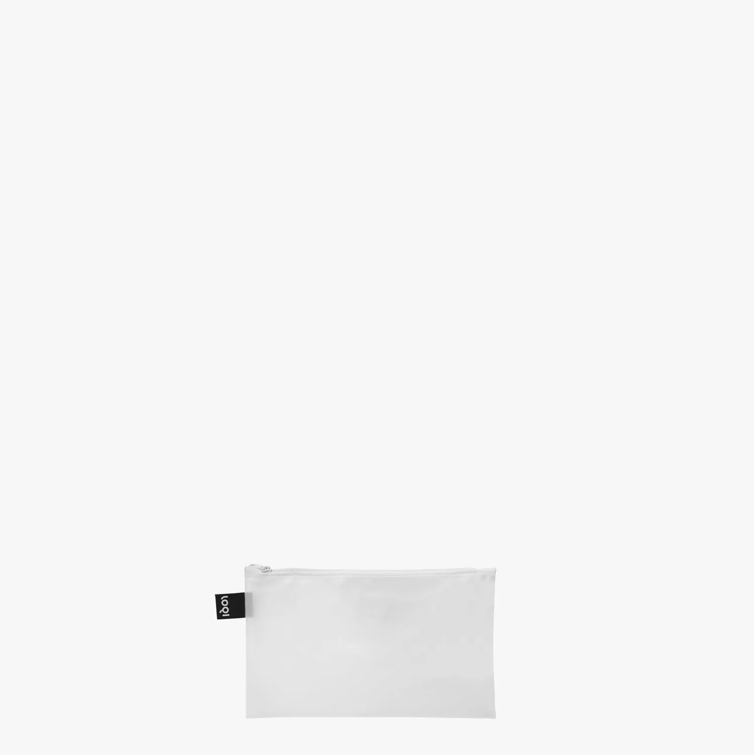 LOQI Transparent Milky Zip weekender gjennomsiktig