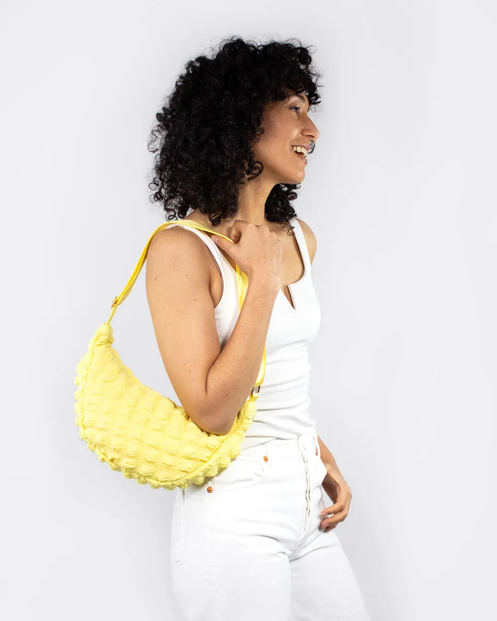 Kind Bag Butter Yellow crossbodyveske justerbar