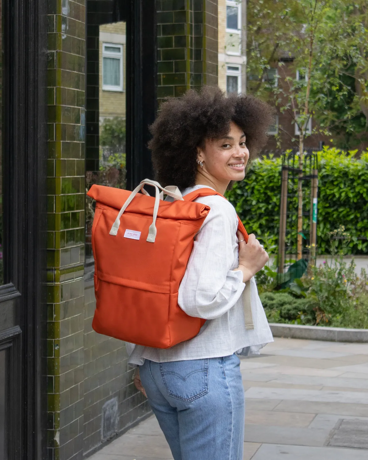 Kind Bag Hackney Large ryggsekk Burnt Orange 19,7L resirkulert