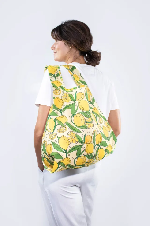 Kind Bag Lemons handlenett medium sitronmønster