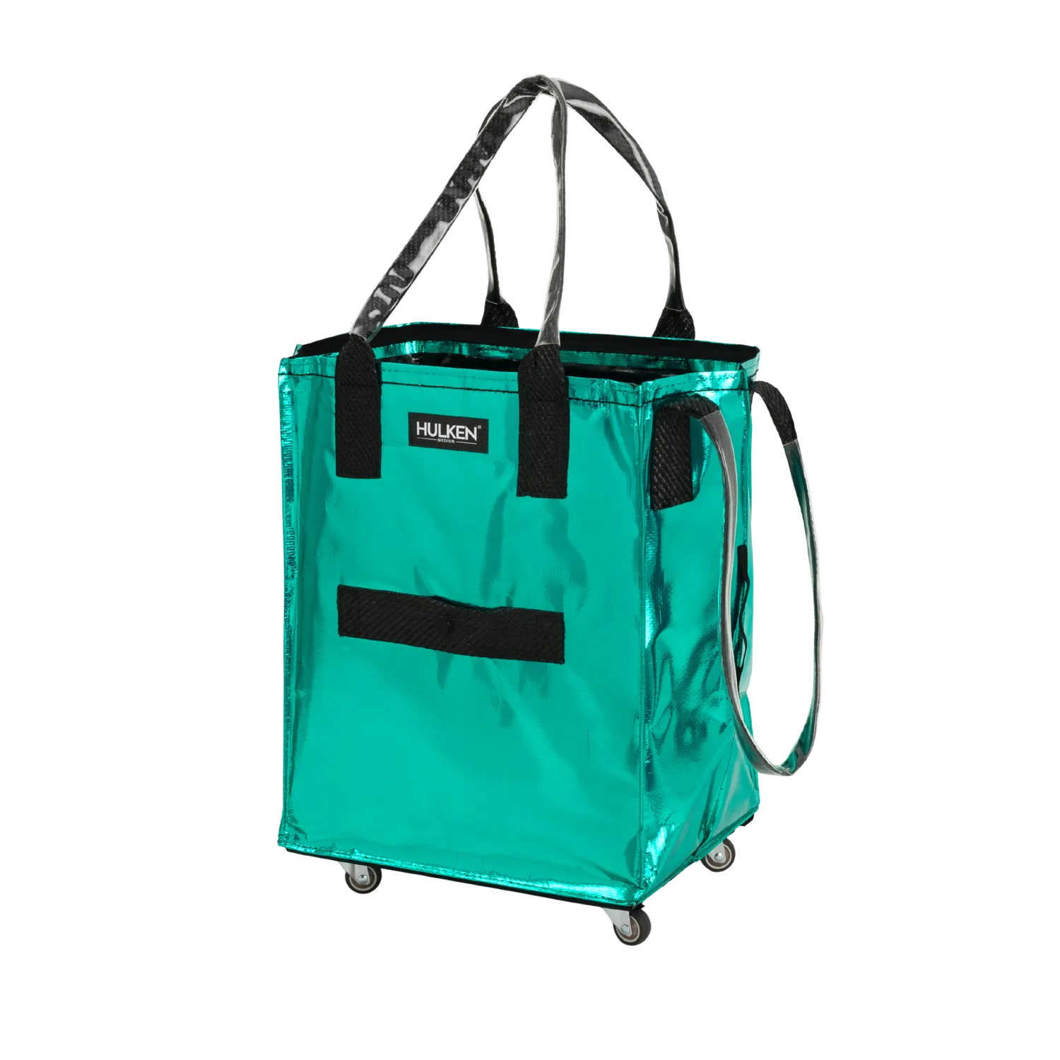 Hulken Teal trillebag turkis med hjul
