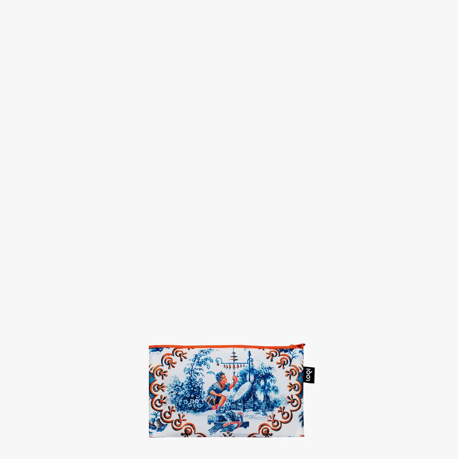 LOQI Decorative Art Peacock zip-mapper resirkulert blå