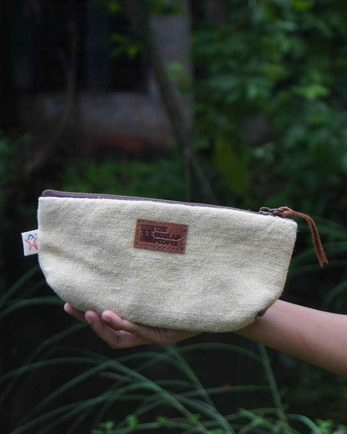 The Burlap People Ek Tara pennal patchwork resirkulert